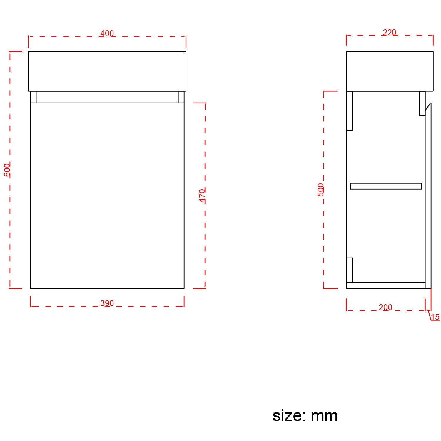 MALIBU Mat Zwart - Wastafel Zwart - lomazoo.com